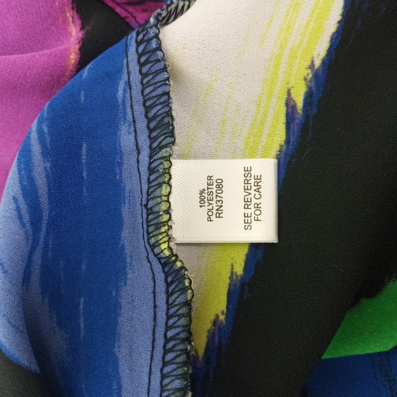 18/20W Cato WOMAN multi color abstract print Polyester plus size dressy top - Picture 7 of 10